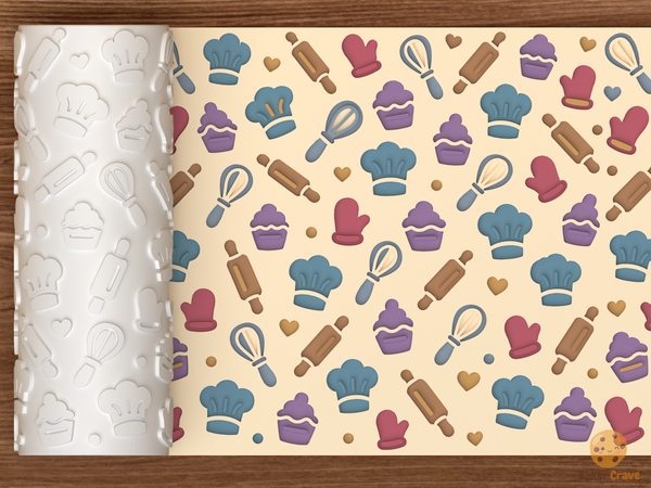 Baking Kitchen Chef Textured Roller