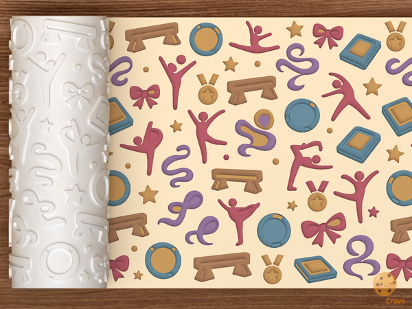Gymnastics Stars Textured Roller