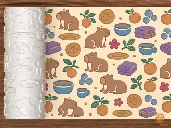 Capybara Citrus Bath Textured Roller