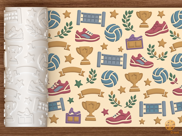 Volleyball Team Textured Roller