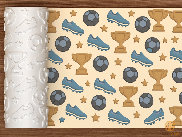 Soccer Trophy Textured Roller