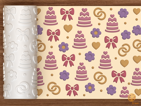 Wedding Cake Romance Textured Roller