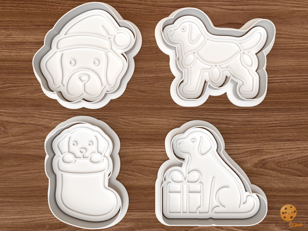 Christmas Labrador Retriever Cookie Cutter Set