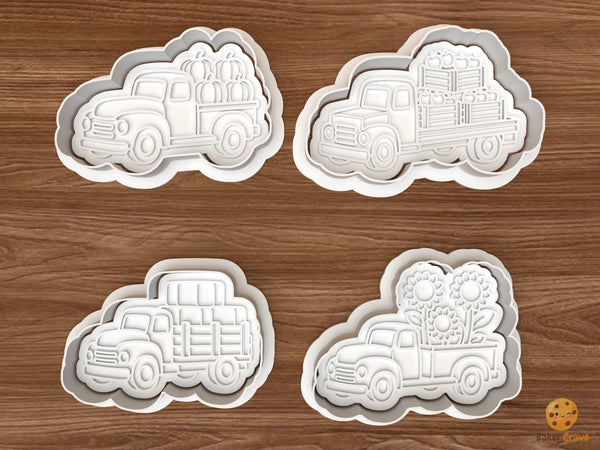 Fall Farm Truck Cookie Cutter Set