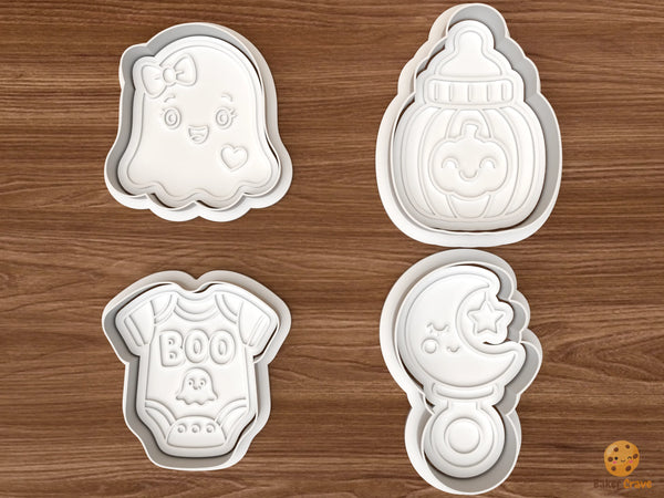 Halloween Baby Shower Cookie Cutter Set