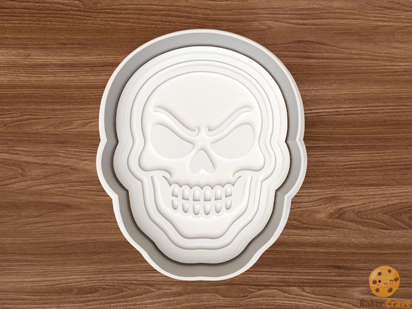 Halloween Skull Face Cookie Cutter