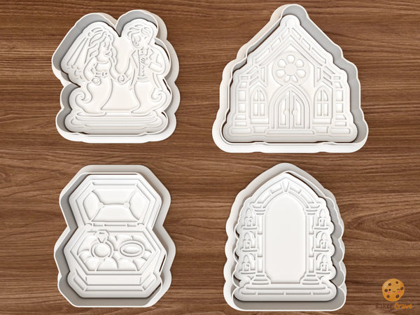 Haunted Wedding Chapel Cookie Cutter Set