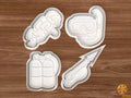 Scuba Diving Cookie Cutter Set STL File