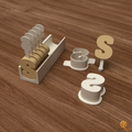 Letter S Cake Pop Mold STL File