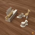 Music Note Cake Pop Mold STL File