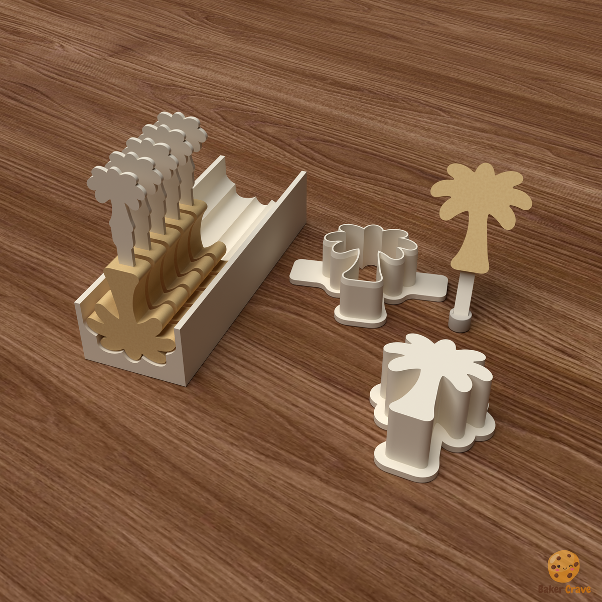Palm Tree Cake Pop Mold STL File
