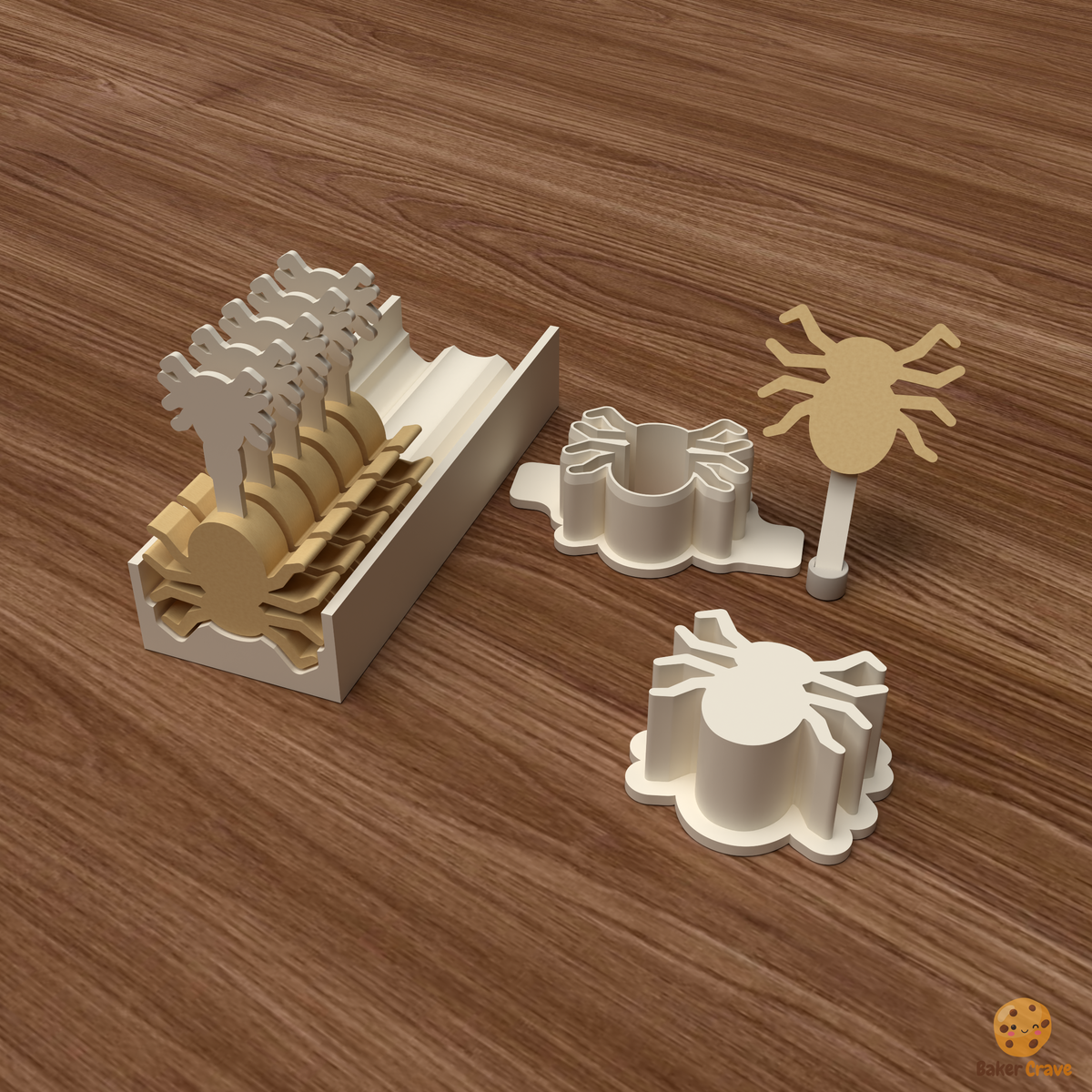 Spider Cake Pop Mold STL File