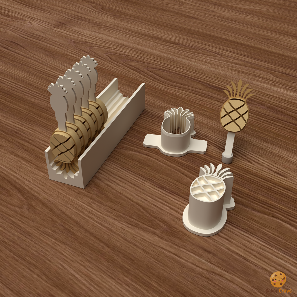 Pineapple Cake Pop Mold STL File