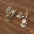 Pineapple Cake Pop Mold STL File