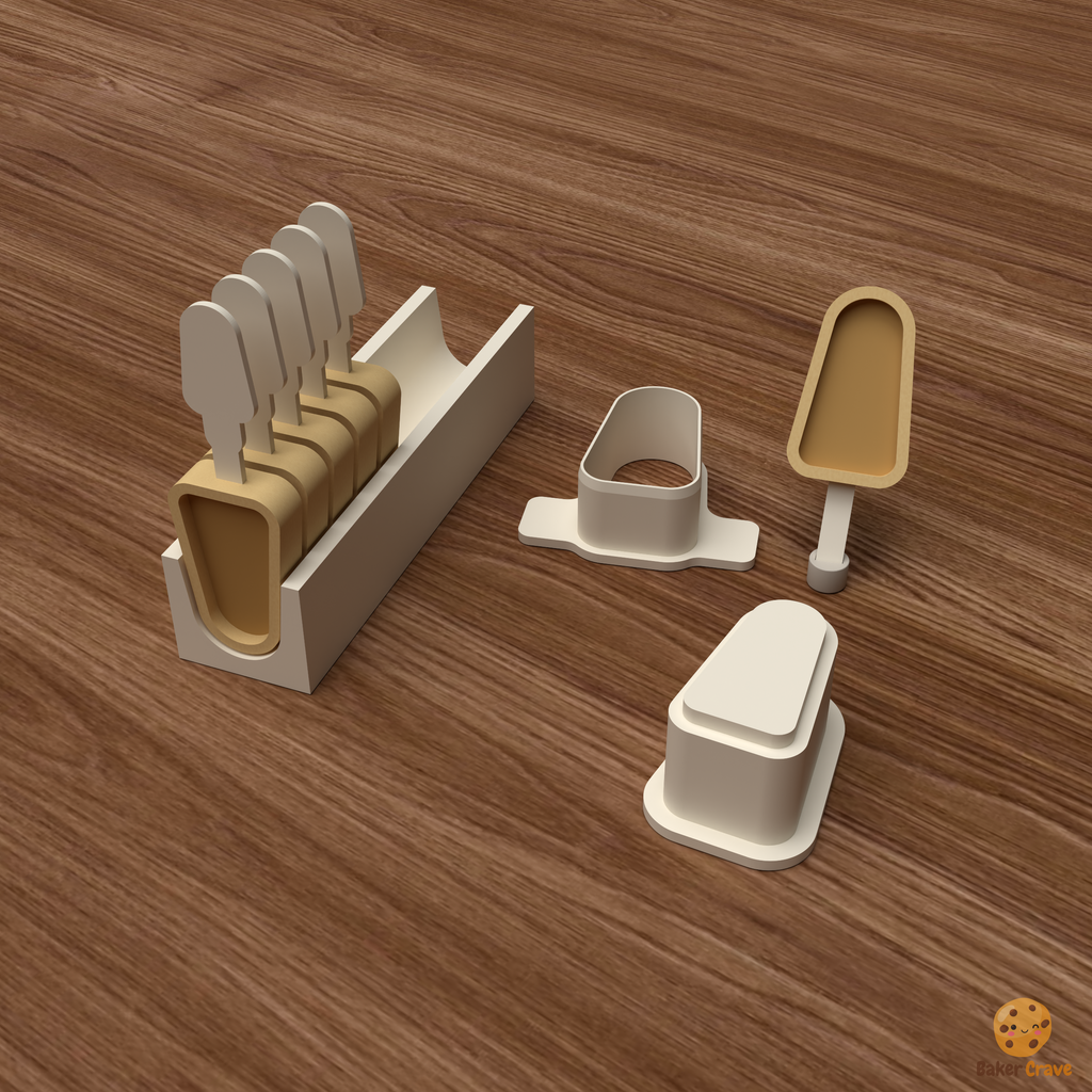 Filled Tapered Cake Pop Mold STL File