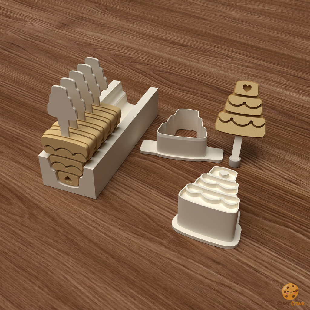 Wedding Cake Cake Pop Mold STL File