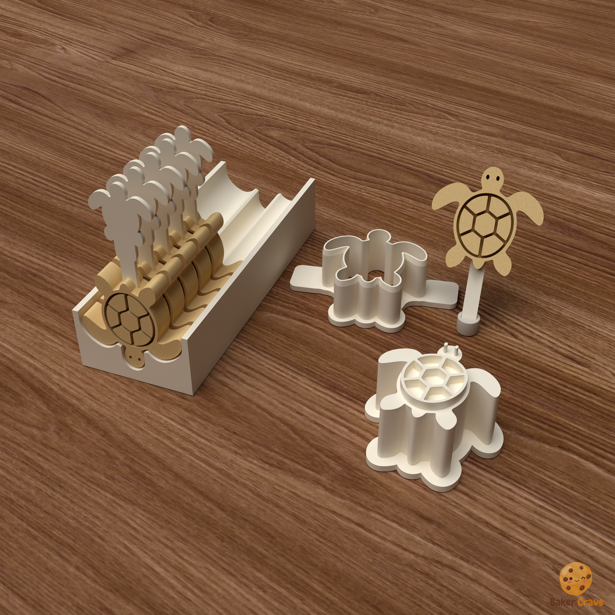 Sea Turtle Cake Pop Mold STL File
