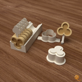 Filled Trefoil Cake Pop Mold STL File