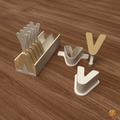 Letter V Cake Pop Mold STL File