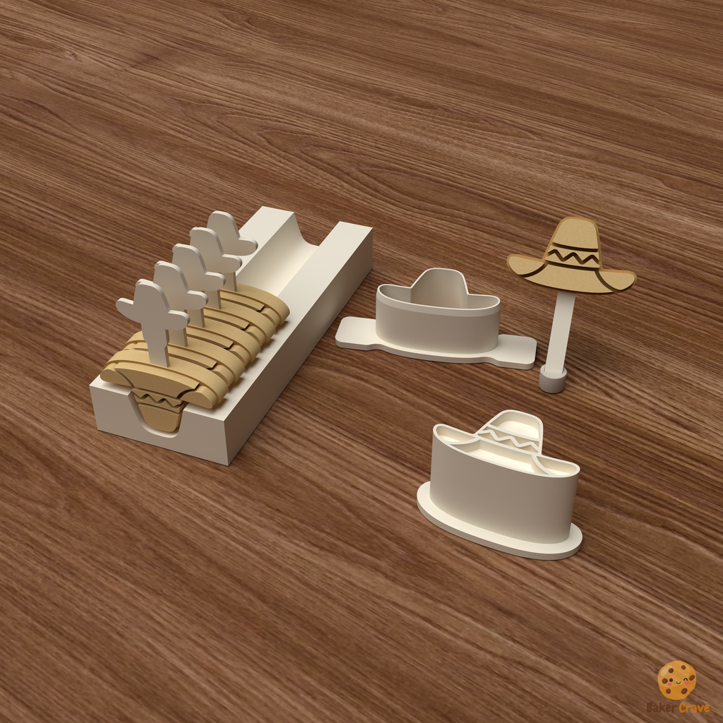 Sombrero Cake Pop Mold STL File
