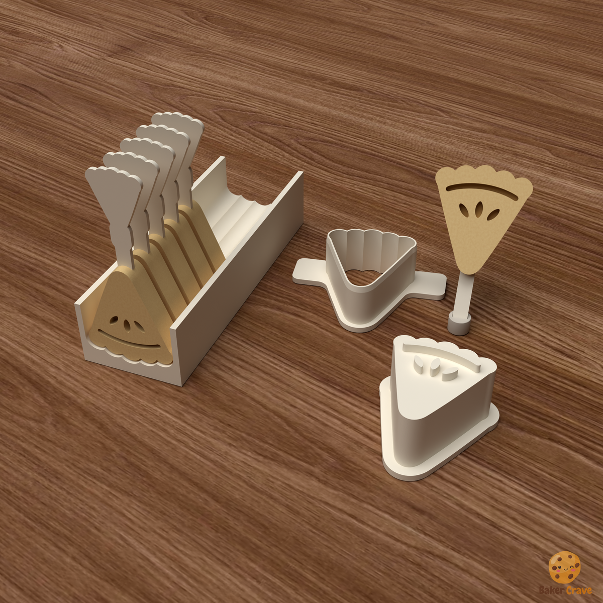 Pie Slice Cake Pop Mold STL File