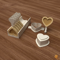 Filled Heart Cake Pop Mold STL File