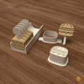 Cheeseburger Cake Pop Mold STL File