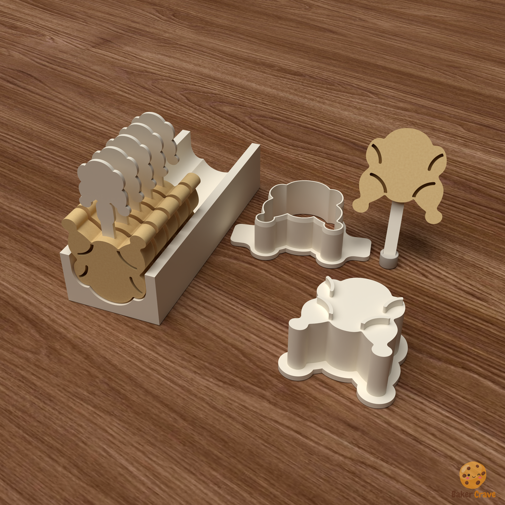 Roasted Turkey Cake Pop Mold STL File