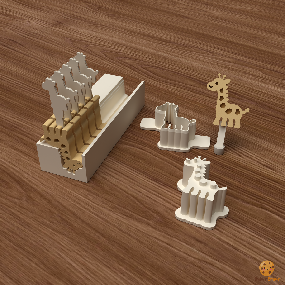 Giraffe Cake Pop Mold STL File