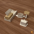 Crown Cake Pop Mold STL File