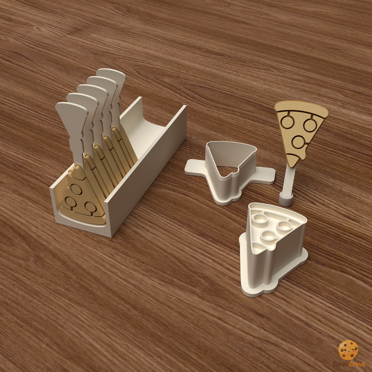 Pizza Slice Cake Pop Mold STL File