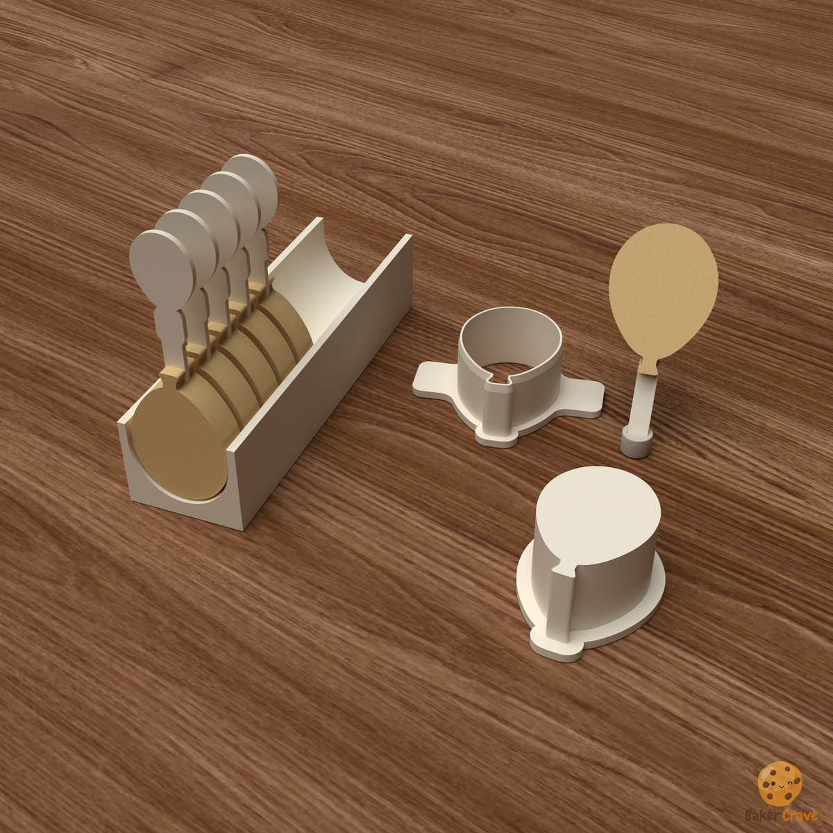 Balloon Cake Pop Mold STL File