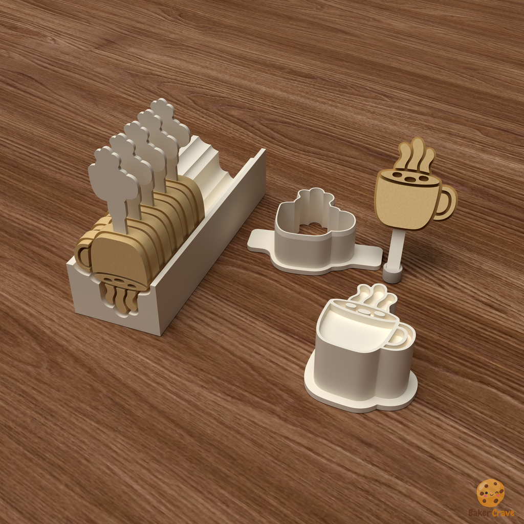Hot Cocoa Mug Cake Pop Mold STL File