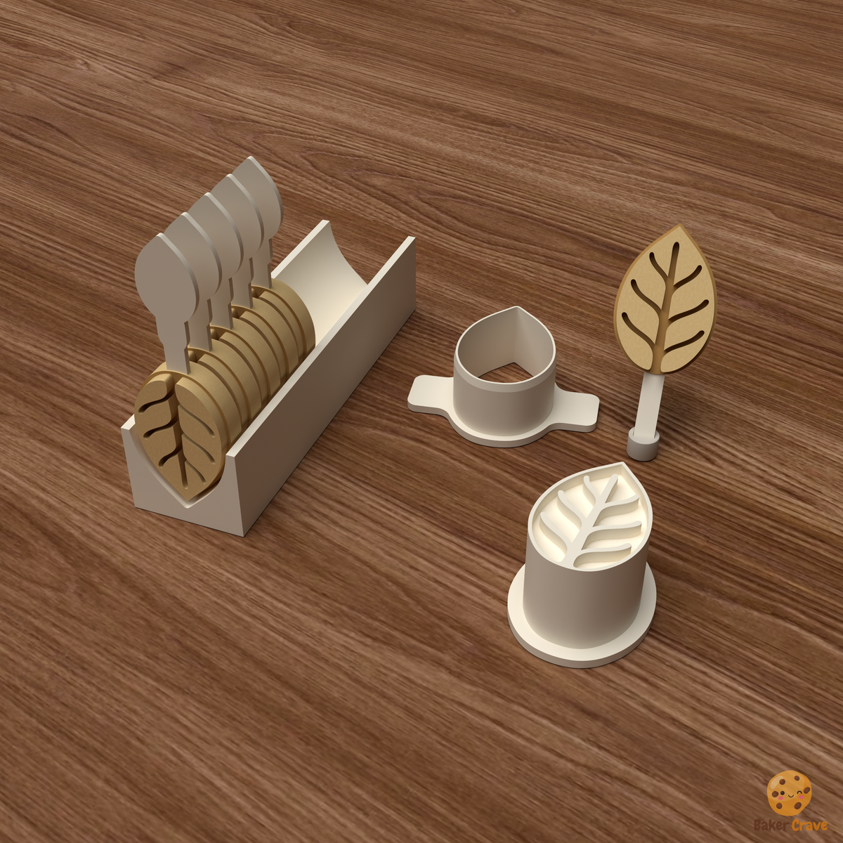 Leaf Cake Pop Mold STL File