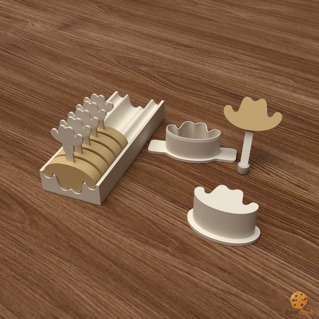 Cowboy Hat Cake Pop Mold STL File