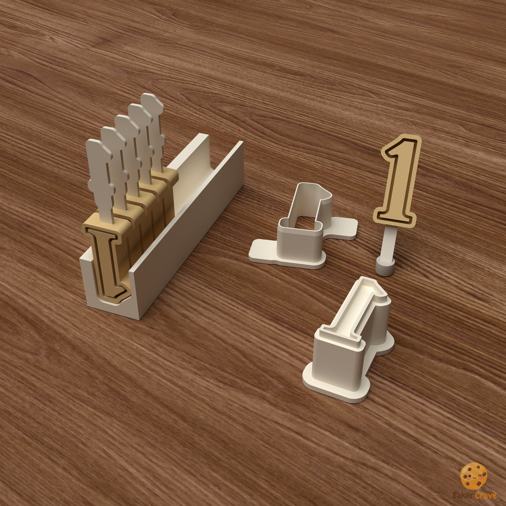 Number 1 Cake Pop Mold STL File