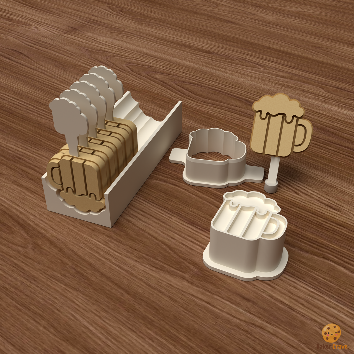 Beer Mug Cake Pop Mold STL File