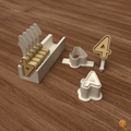Number 4 Cake Pop Mold STL File