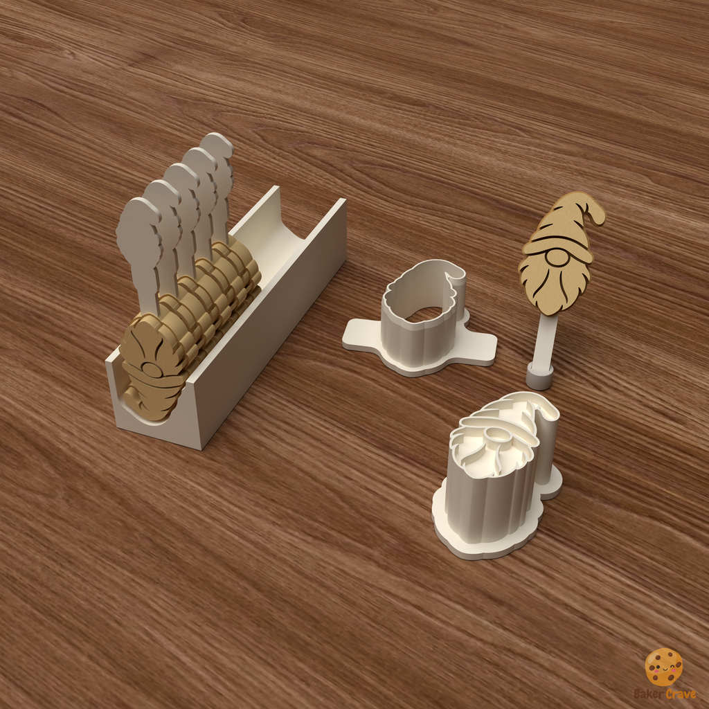 Gnome Cake Pop Mold STL File