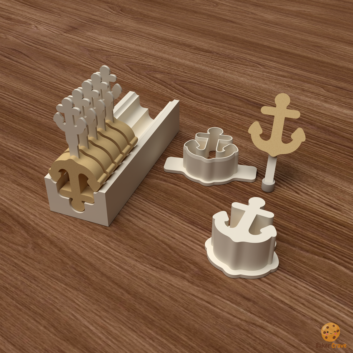 Anchor Cake Pop Mold STL File