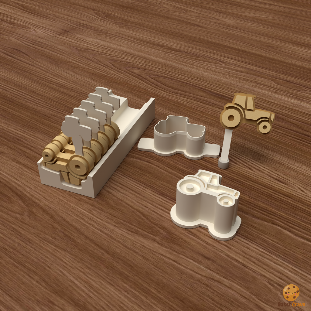 Tractor Cake Pop Mold STL File