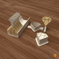 Diamond Gem Cake Pop Mold STL File