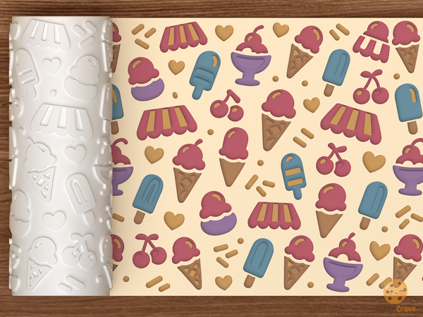 Ice Cream Parlor Textured Roller