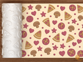 Pizza Party Textured Roller STL File - 01 main photo deboss colored