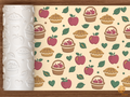 Apple Pie Orchard Textured Roller STL File - 01 main photo deboss colored