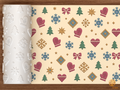 Nordic Winter Holiday Textured Roller STL File - 01 main photo deboss colored