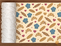 Bakery Pastry Textured Roller STL File - 01 main photo deboss colored