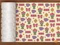 Mother's Day Tea Floral Textured Roller STL File - 01 main photo deboss colored