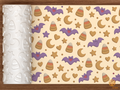 Candy Corn Bat Confetti Textured Roller STL File - 01 main photo deboss colored
