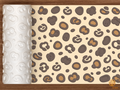 Leopard Animal Print Textured Roller STL File - 01 main photo deboss colored